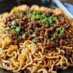 Mongolian Ground Beef Noodles