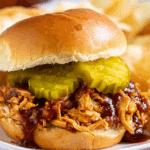 Slow Cooker Hot Honey Chicken Sandwiches