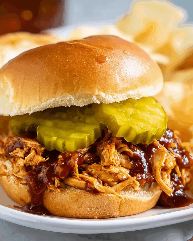 Slow Cooker Hot Honey Chicken Sandwiches
