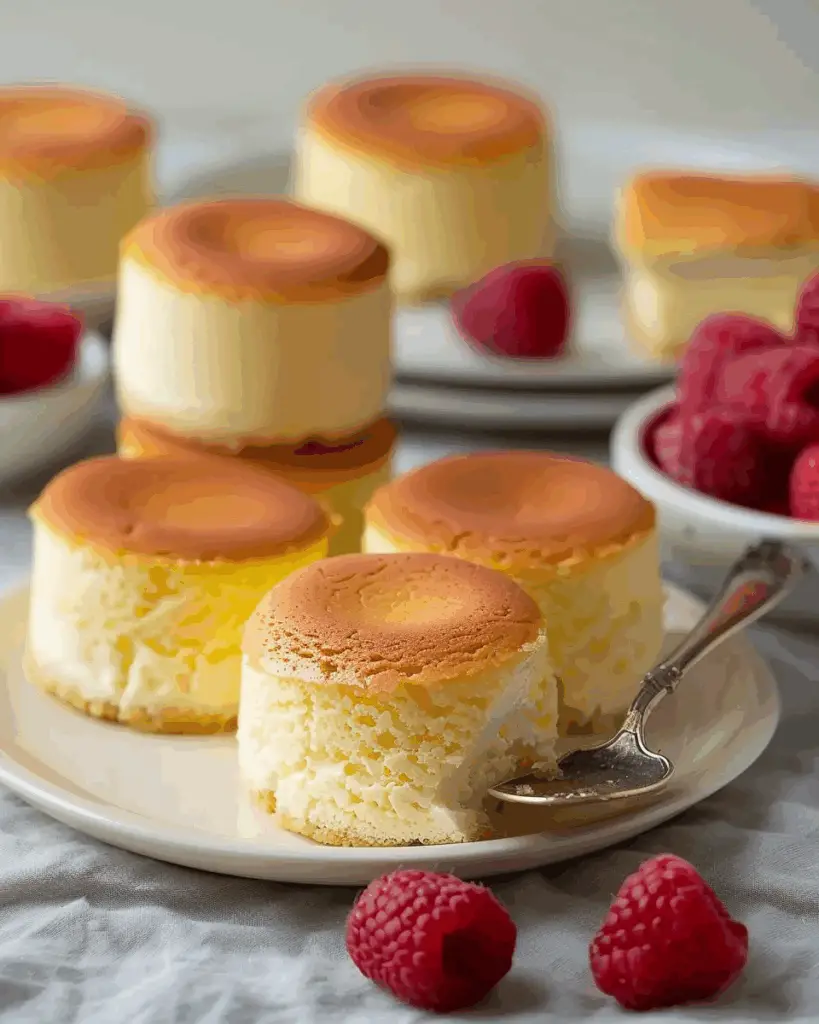 Mini Japanese Soufflé Cheesecake