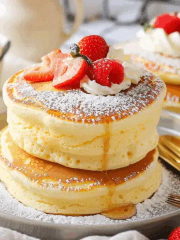 Super Fluffy Japanese Soufflé Pancakes