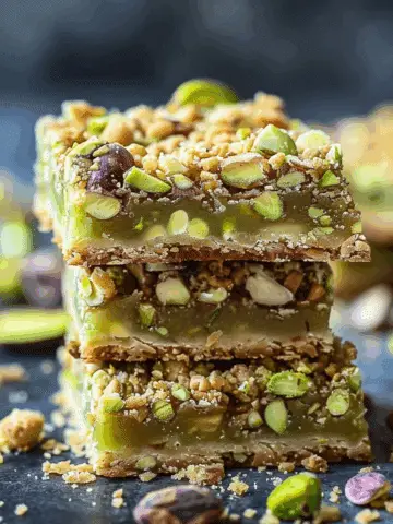 Pistachio Dream Cookie Bars