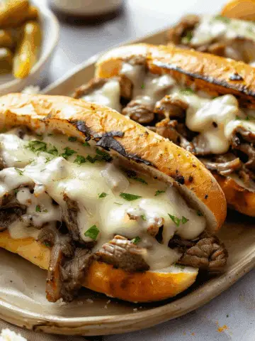 Classic Philly Cheesesteak Sandwich