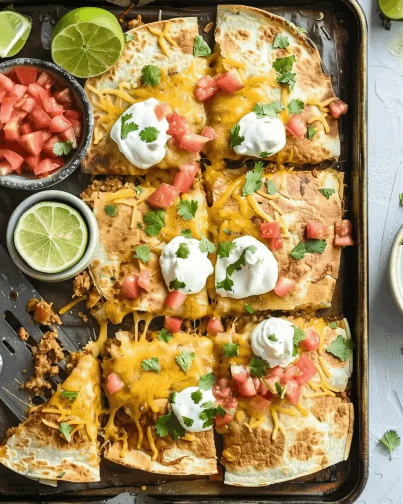 Sheet Pan Quesadilla