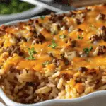 Cheesy Beef and Rice Casserole