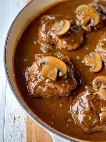 Homemade Salisbury Steak with Mushroom Gravy Recipe