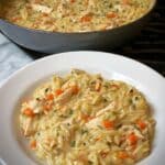 Creamy Chicken Pot Pie Orzo Recipe
