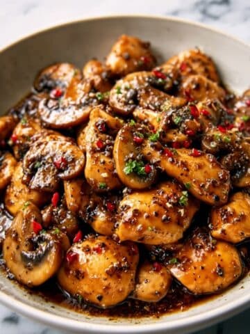 Honey Garlic Chicken with Mushrooms Recipe