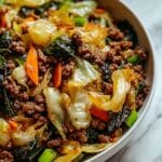 Chinese Ground Beef and Cabbage Stir-Fry Recipe