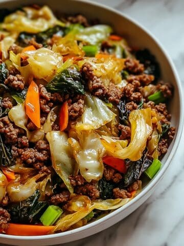 Chinese Ground Beef and Cabbage Stir-Fry Recipe