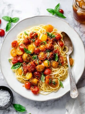 Roasted Tomato Garlic Pasta Recipe