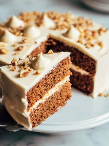 Banana Walnut Cake with Cream Cheese Frosting Recipe