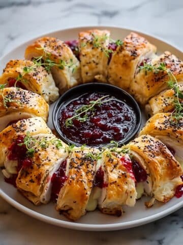 Savory Turkey and Cranberry Crescent Ring Recipe