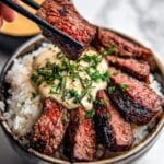 Korean BBQ Steak Bowls with Creamy Sauce Recipe