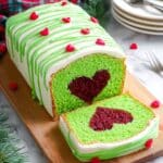 Grinch Cake with Hidden Red Heart Surprise Recipe