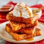 Pumpkin French Toast Breakfast with Spiced Pumpkin Batter and Maple Syrup Recipe
