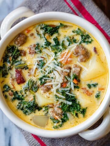 Creamy Italian Sausage Potato and Kale Soup (Zuppa Toscana) Recipe