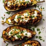 Moroccan Stuffed Eggplant with Beef or Lamb Recipe