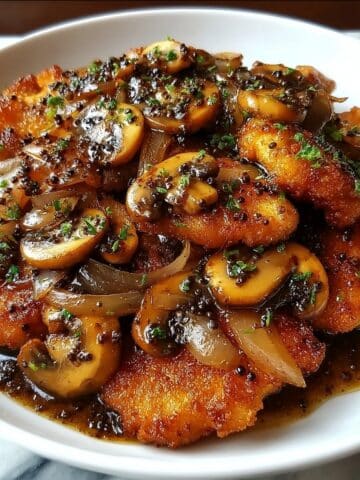 Black Pepper Chicken and Mushrooms Recipe