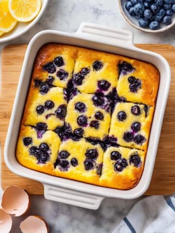 Blueberry Cottage Cheese Breakfast Bake Recipe