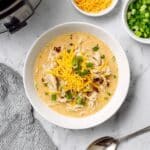 Creamy Crack Chicken Chili with Bacon and Cheddar Recipe