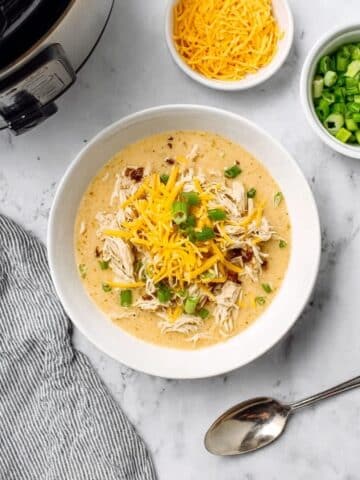 Creamy Crack Chicken Chili with Bacon and Cheddar Recipe