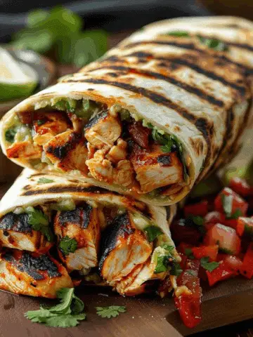 Chipotle Ranch Grilled Chicken Burrito