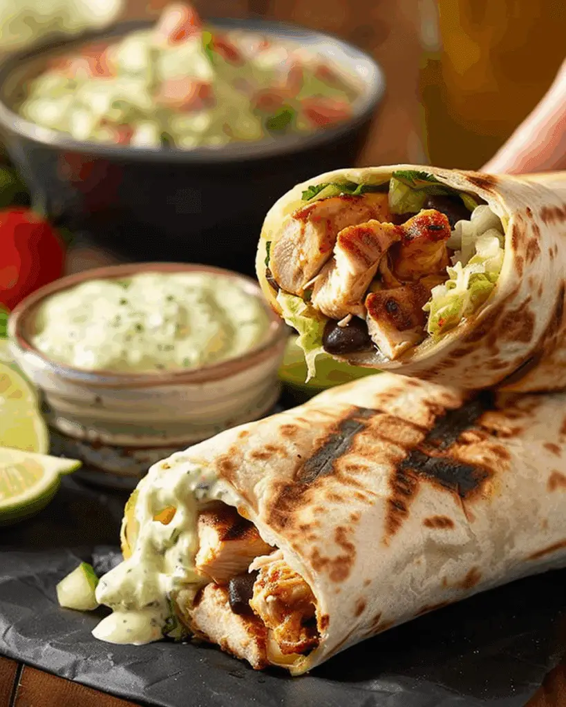 Chipotle Ranch Grilled Chicken Burrito
