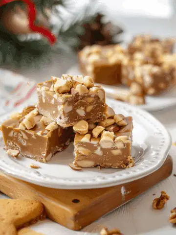 Gingerbread Marshmallow Fudge with Walnuts
