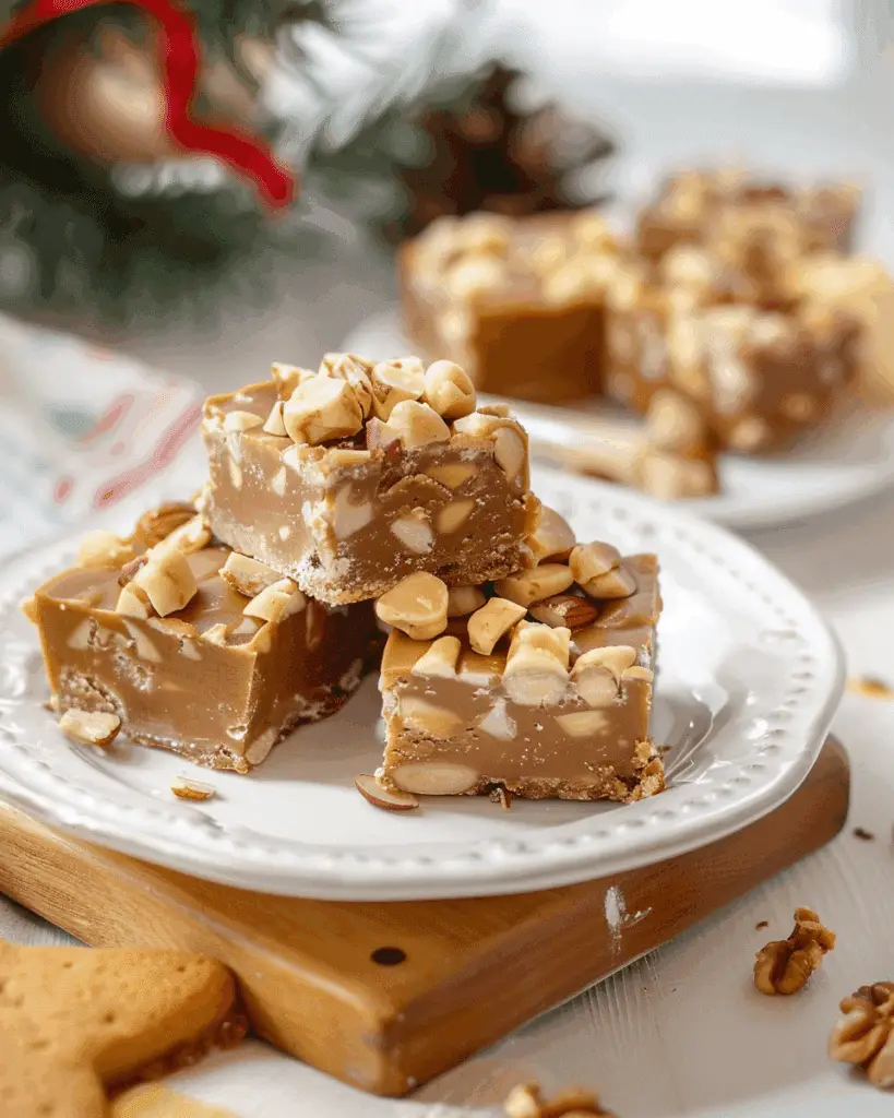 Gingerbread Marshmallow Fudge with Walnuts