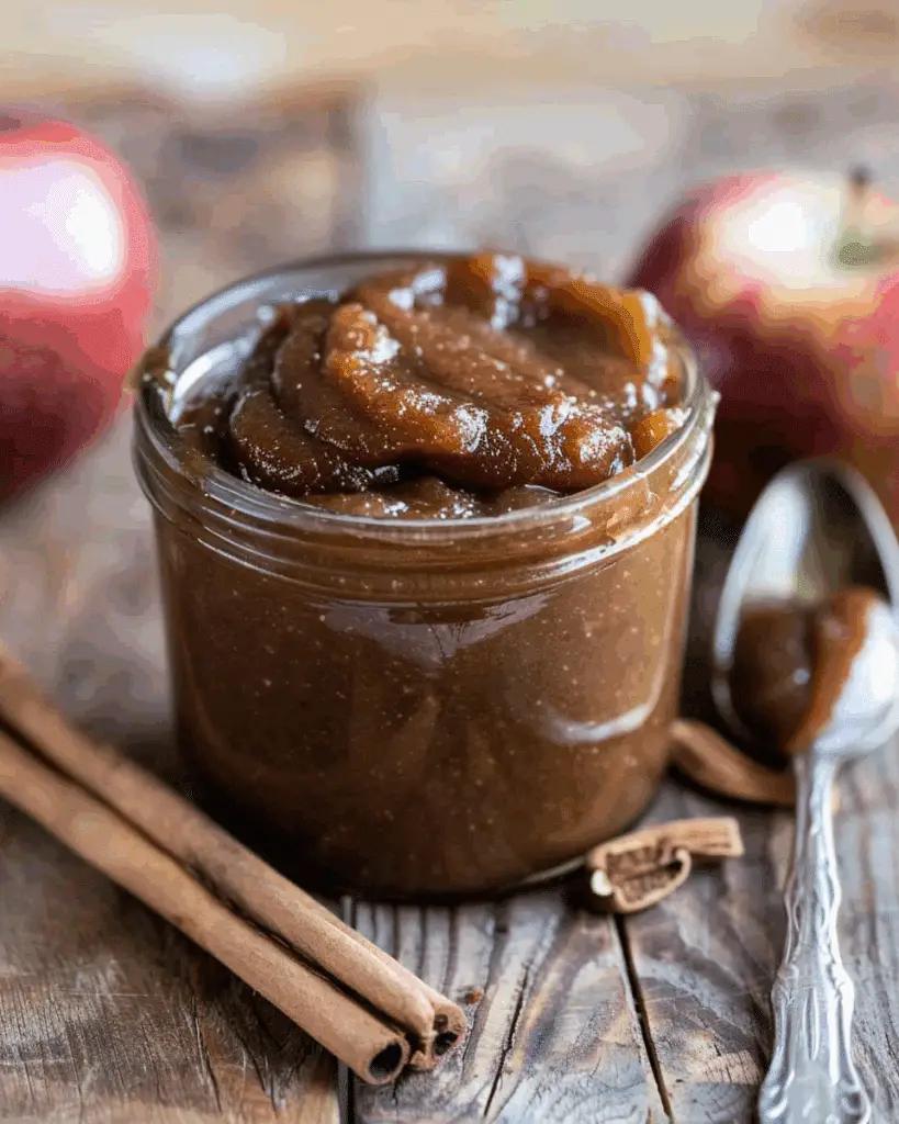 Homemade Slow Cooker Maple Apple Butter