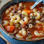 Beef Macaroni Soup Recipe: Hearty Hamburger Soup