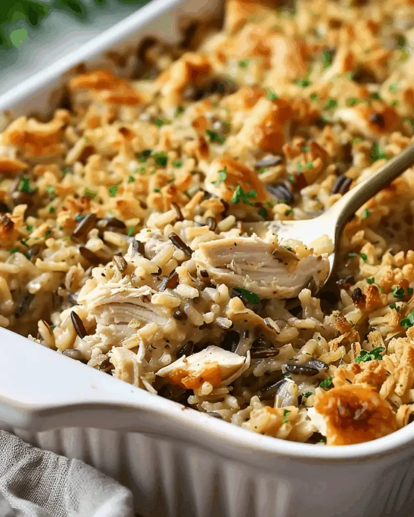Creamy Chicken and Wild Rice Casserole