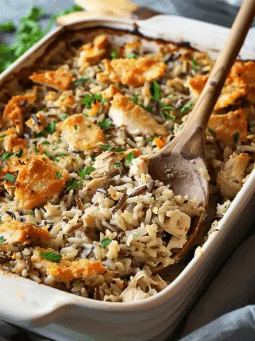 Creamy Chicken and Wild Rice Casserole