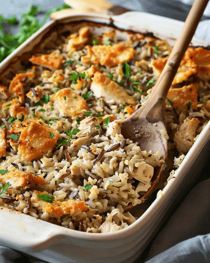 Creamy Chicken and Wild Rice Casserole