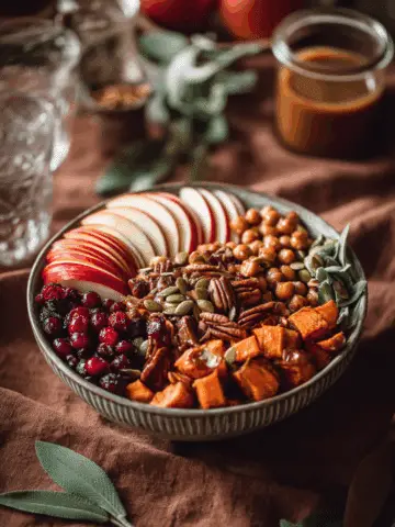 Vegan Fall Harvest Farro Bowl