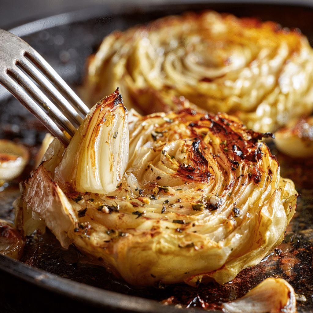 Crispy Roasted Cabbage Steaks