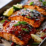 Cranberry Miso Glazed Salmon
