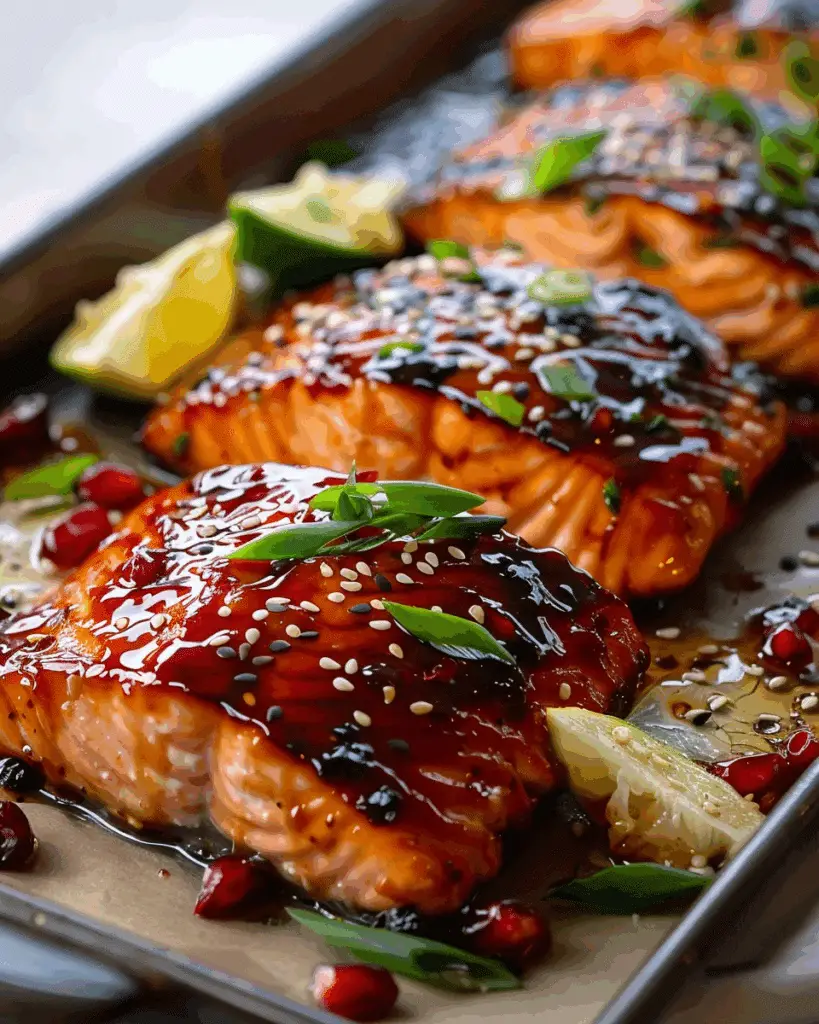 Cranberry Miso Glazed Salmon