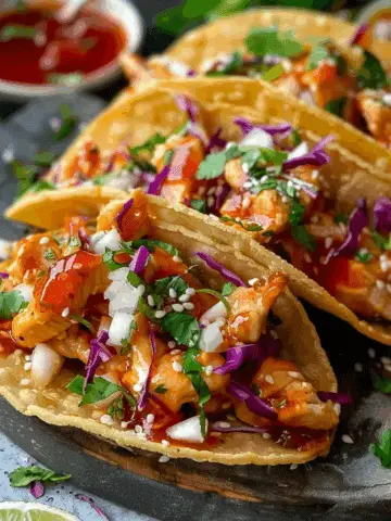 Chicken Wonton Tacos