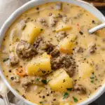 Hearty Cheeseburger Soup