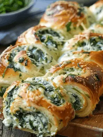 Spinach Artichoke Crescent Rolls