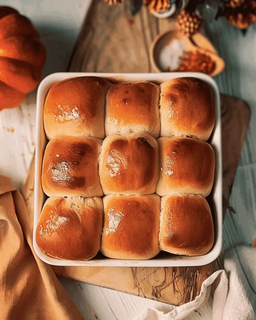 Pumpkin Dinner Rolls