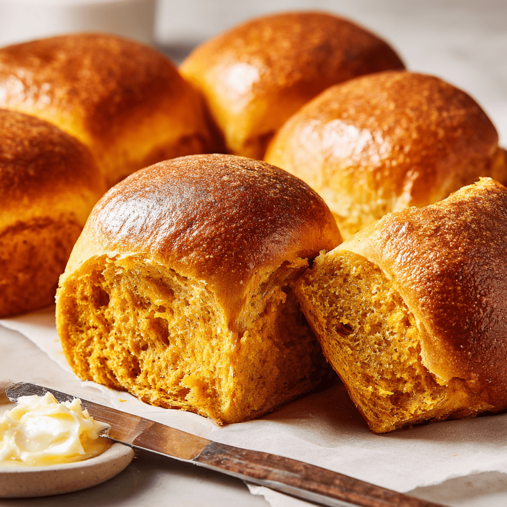 Pumpkin Dinner Rolls