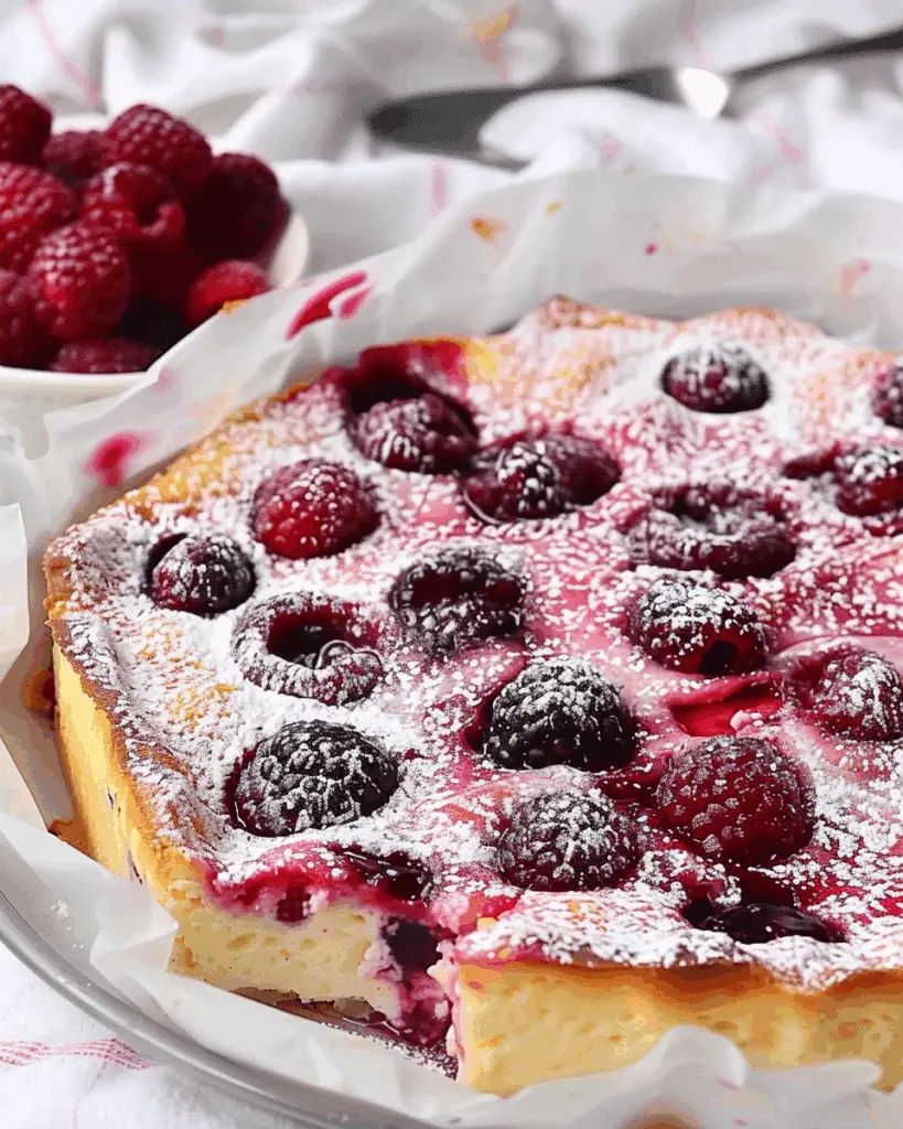 Protein-Rich Cottage Cheese Clafoutis with Berries