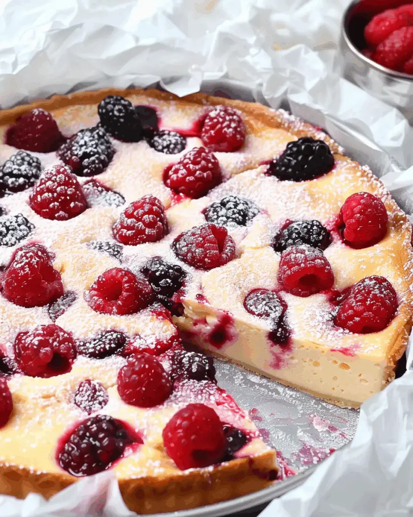 Protein-Rich Cottage Cheese Clafoutis with Berries