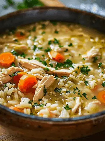 Cozy Chicken and Rice Soup