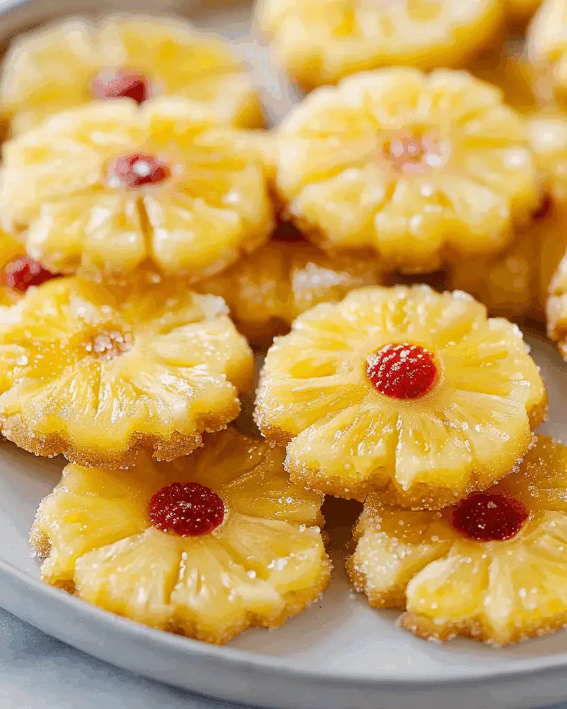 Pineapple Upside Sugar Cookies