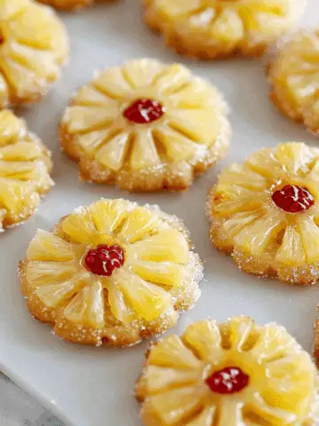 Pineapple Upside Sugar Cookies