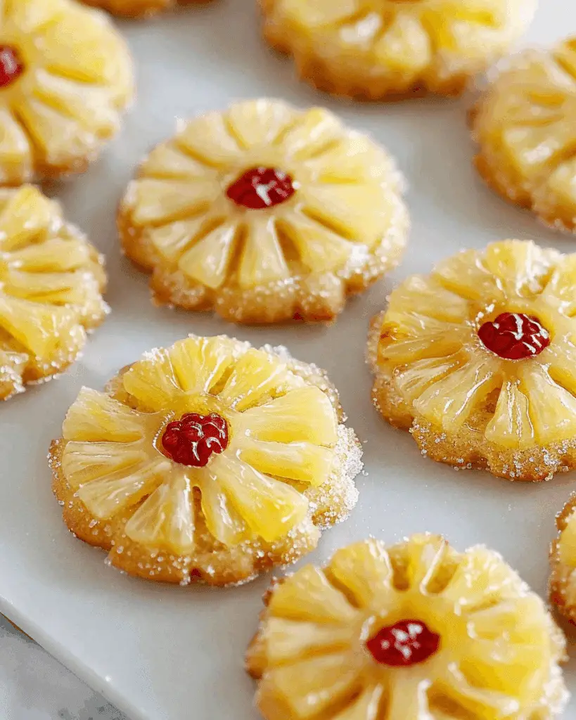 Pineapple Upside Sugar Cookies